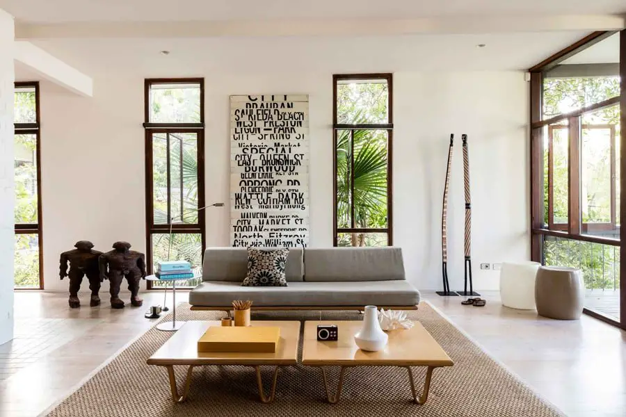 Mid Century at Pearl Beach by Brian Mazlin inside living room daylight