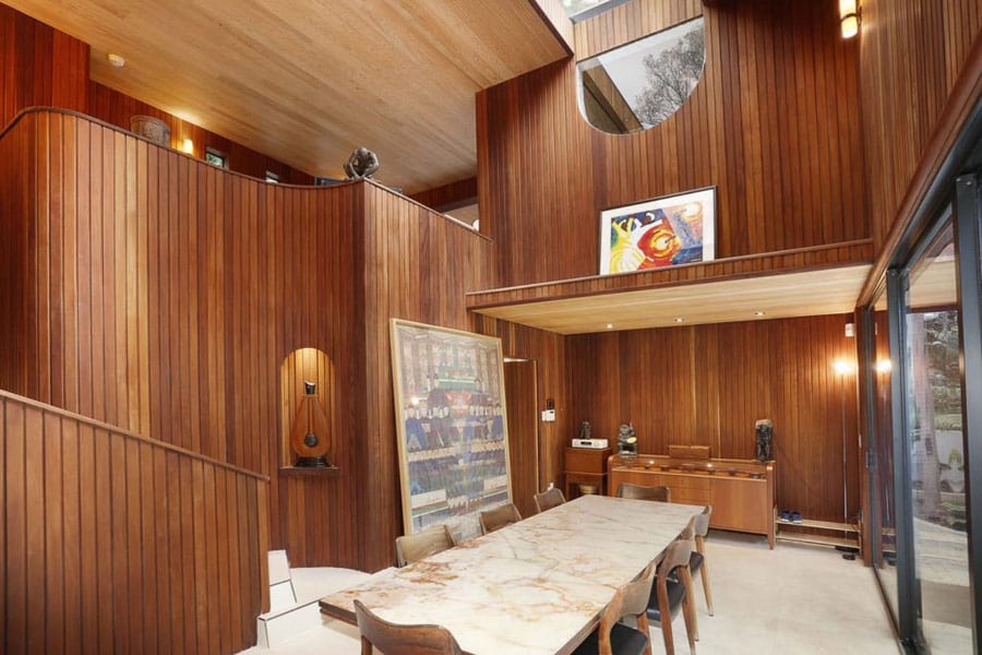 Modernist house by Alfred Browning Parker dining area
