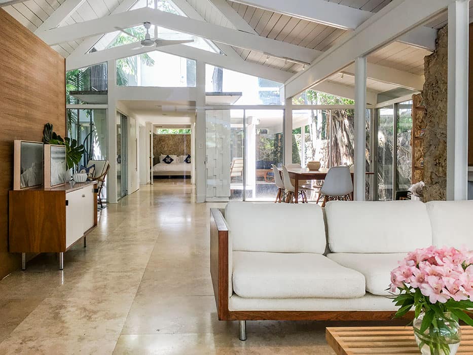 Darrel Fleeger mid-century house miami living room