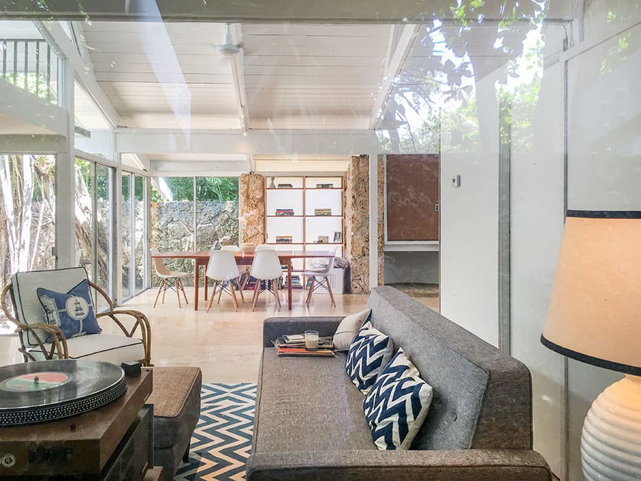Darrel Fleeger mid-century house miami living room